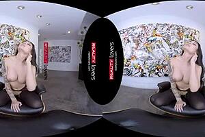 Jenna Sparks in fetishistic solo session VR porn