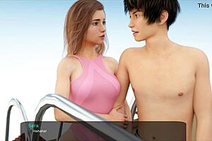 Shy stepsister and her shy dating experience with a milf HD animation