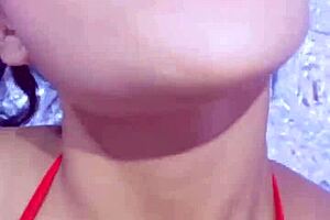 Undressing and shaking ass: Anaziel Brazil displays her moves in a Latina beauty