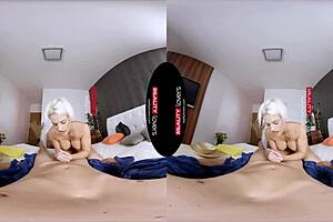 Virtual reality with oiled up action fucking and doggystyle