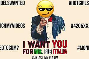 Italian sex goddess Silvia, that could be the new title to her, she is paid for that