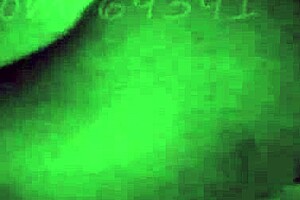 Skinny beauty masturbating and stroking hard cock for a nightvision in HD video