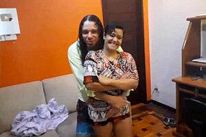 Dirty Duda hugnen after a femdom fight gets her nasty pussy filled with loads of cum