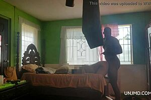 Maledoms big cock gets pounded into ebony wife's asshole