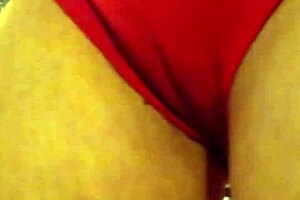 A homemade video of MILF flaunting her biggest revealed her panty dreams come true