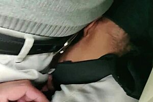 A naked gay man gets his mouthfucked and swallowed by interracial black cock