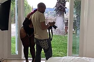Ebony goddess has her ass stretched for more