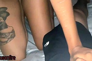 Natural tits and skinny cock: First porn with my skinnyjoker cousin