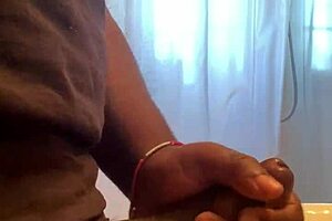 My tight hole is filled up by monster cock