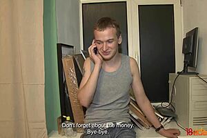 A hairy teen girl gets her puss rubbed and cummed on