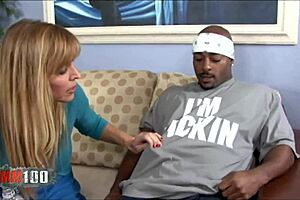 Alt Ending for Busty blonde MILF takes on a huge black cock in HD