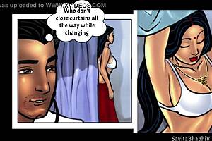Cartoon screw with the most stunning Indian bhabhi