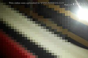 Married amateur ebony wife and oral and dogstyle action in a car