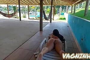 small boobs get analed in dogstyle, MILF gets her tan lines and small boobs massaged