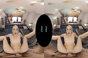 POV video of shaved pussy Zoe Sparx getting her ass filled with cum