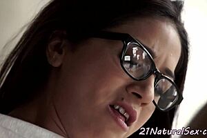 Romantic European encounter spoons and fucks beautiful spx model