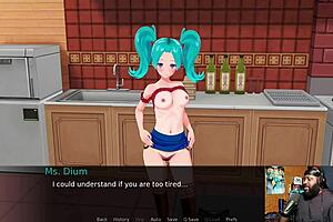 Squirting and deepthroating: A lesbian threesome with a tutor