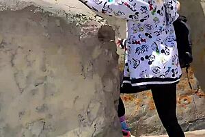 Cheetah adora gets her ass pounded in doggystyle and gives a blowjob to d3ad rac3r
