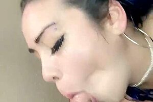 This sizzling hot video shows American pornstar Christina Fox sucking like a pro