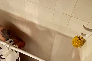 Bathroom secret film of horny hostel guests