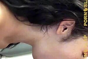 Teen eden sin gets her boyfriend a deepthroat blowjob in the shower