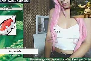 Twitch girl Puts on a Wicked Display of Her Huge Boobs and Pussy in public