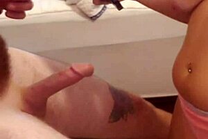 Teen girlfriend boobs — perky nipples — blow job