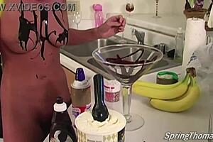 Spring Thomas gets hot with a chocolate induction