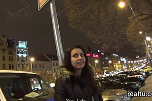 POV Horny Czech girl in POV having her clothes ripped off and laid on the floor