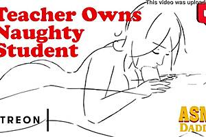 Master audio from dirty male fucks student who turns into his whore
