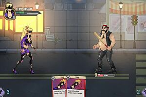 Impressive animated adult game with a hot horny transsexual