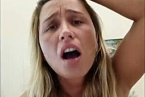 Dogstyle, face expression — real Couple orgasmic encounter