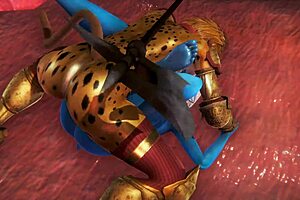 3D cosplay and furry sex in Japanese anime movie with HD videos
