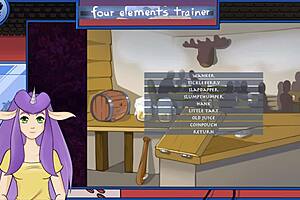 If you like watching animated porn, then wait to get lost in the wild world of Avatar with full powers of the elements trainer