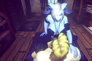 Porn parody of World of Warcraft issued a demon girl fucked by a large penis