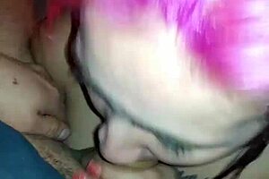 Watch out naked Latin hot babe as she deepthroats her boyfriend