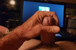 Stroking a big cock: A cum tribute to alina