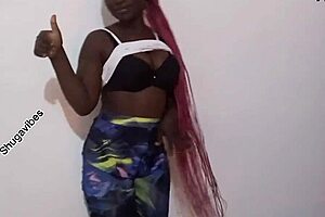 Adult ebony man and woman go naughty