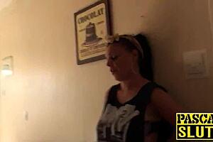 Layla Lixx has her ex girlfriend deepthroat blow Jon and get her ass fucked by him