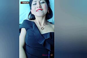 Husband / wife is an Asian woman with the hairy Bikini with best Sex position the butt Fuxking hard in office