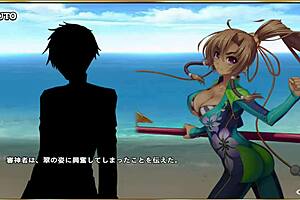 Japanese animation masterpiece: Ma Chao swimsuit in erotic scene