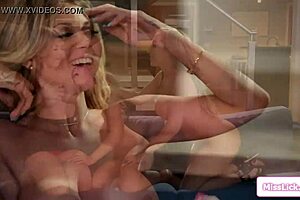 A lesbian MILF giving his client a blow job and licking his ass in high definition video