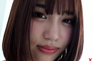 An aesthetic and lustful gay woman with beautiful lips and a beautiful smile on the lips