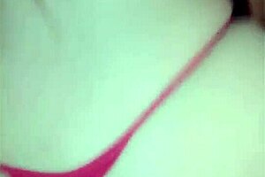 In a lesbian scene a petite girl uses a dildo to fuck my ass while I watch amateur porn