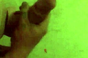 A POV porn of a man masturbation with a big penis