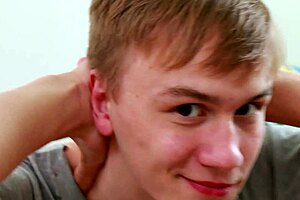 A homosexual boy uses the tool to give himself an orgasm