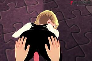 This sex scene is all POV with Manga-style Spider-Man getting is ass and vagina drilled