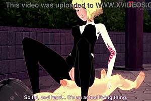 This sex scene is all POV with Manga-style Spider-Man getting is ass and vagina drilled
