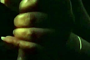 Black MILF gets naked and provides head andLate Night erection dick sucking