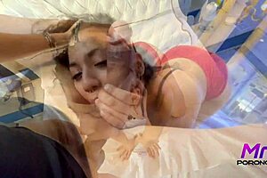 Young adult African girl shows off her massive chocolate bum before receiving an anal penetration damaging dow